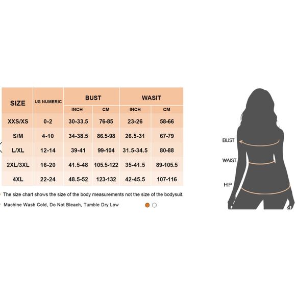 NWT SHAPERX Women's Shapewear Bodysuit Tummy Control Body Shaper Body Suit, L/XL - Picture 12 of 12